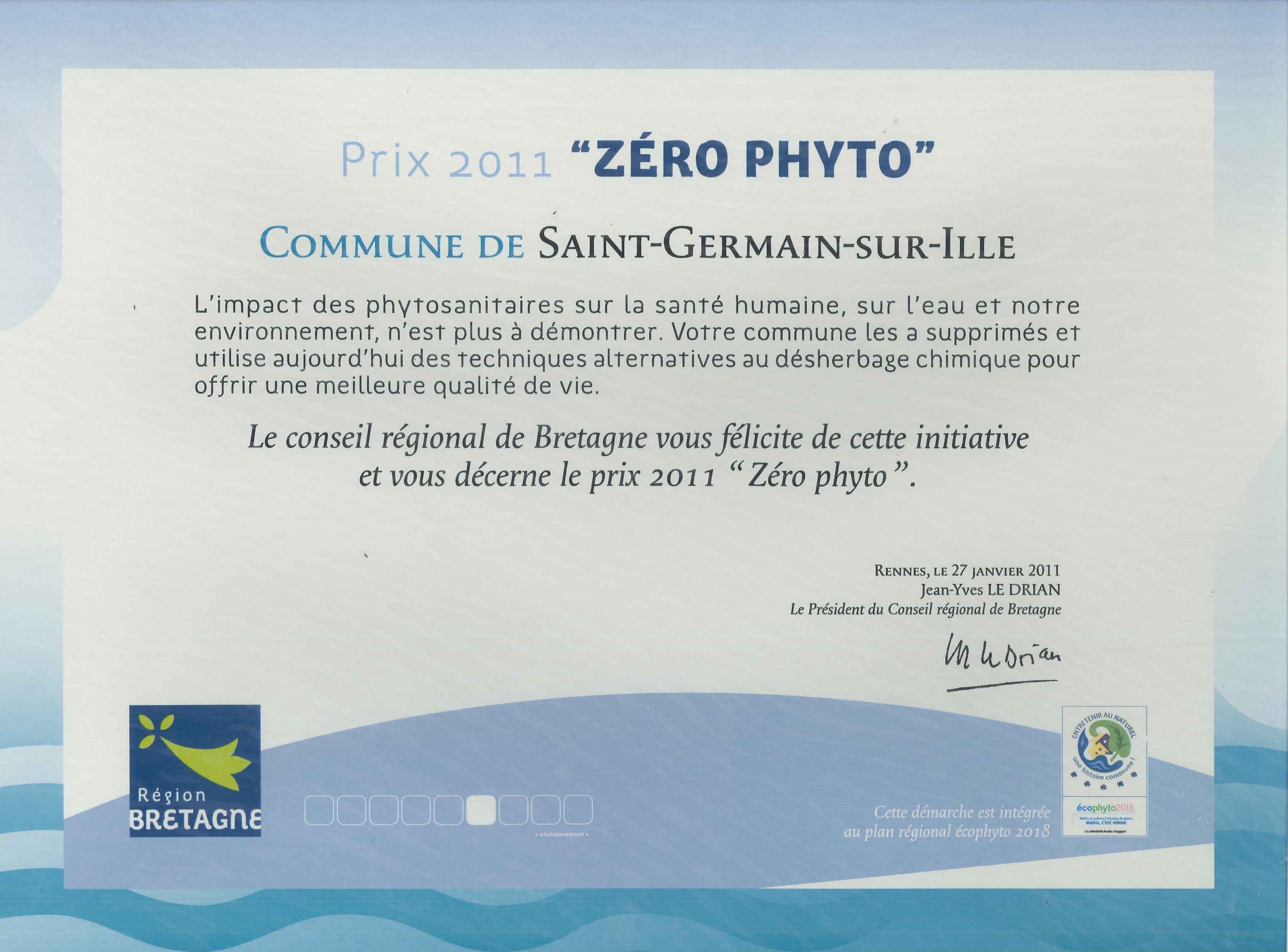 Zéro phyto 2011